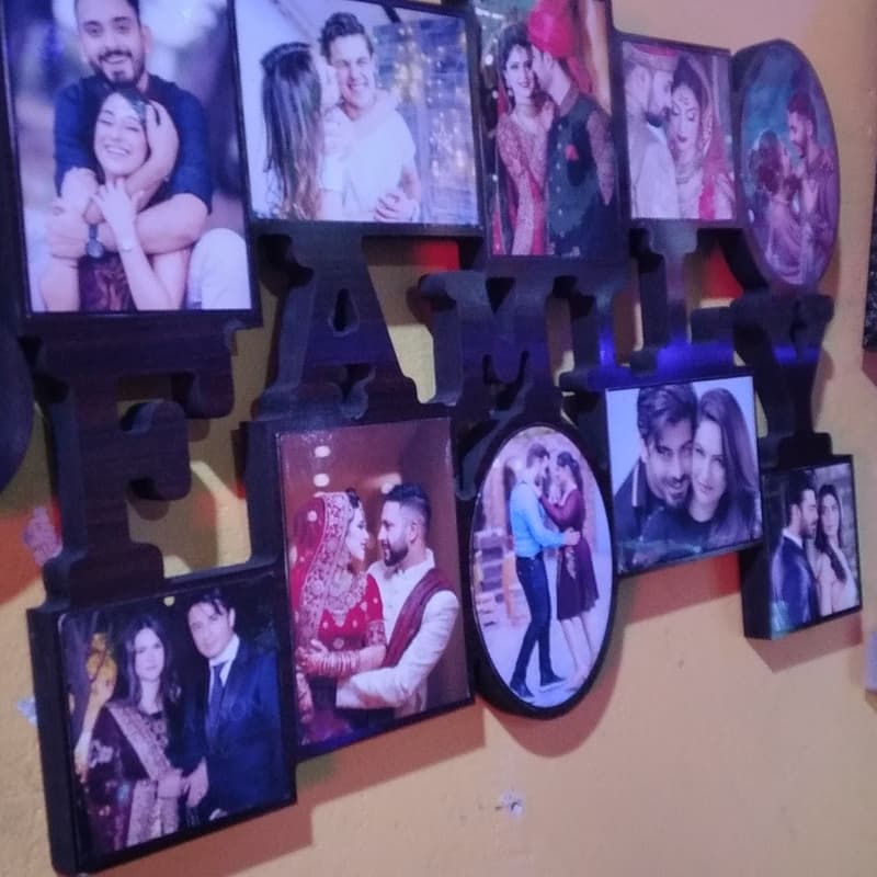 FAMILY Pictures Frame Wood